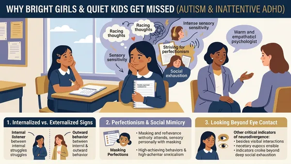 Why Bright Girls & Quiet Children Get Missed: Recognizing High-Masking Autism and Inattentive ADHD