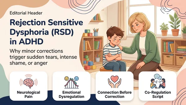 Rejection Sensitive Dysphoria (RSD) in ADHD Children: Why Minor Corrections Trigger Tears and Rage